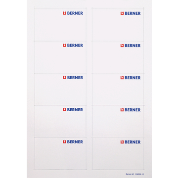 BERA CLIC+ etiquette 85 x54 mm